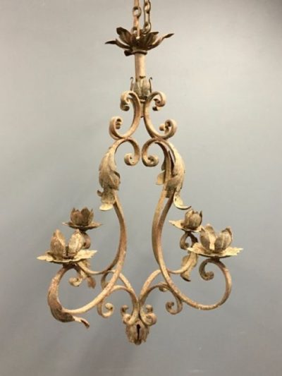 Wrought Iron Chandeleir (Sold)