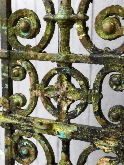 Weathered Wrought iron Antique Garden gate or panel