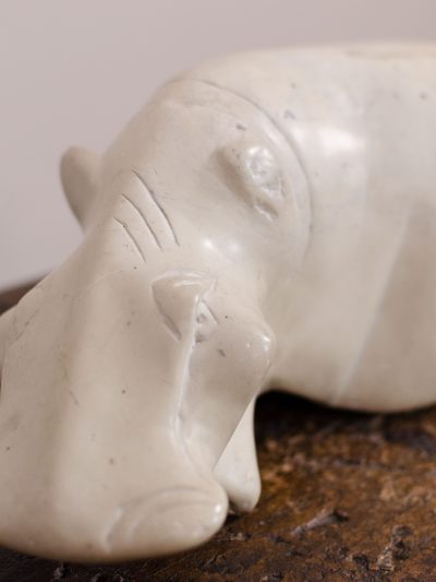Carved Soapstone Hippopotamus