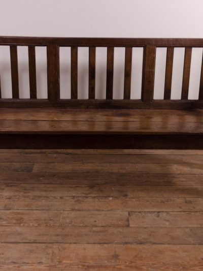 A provincial French Antique Oak Bench or settle.