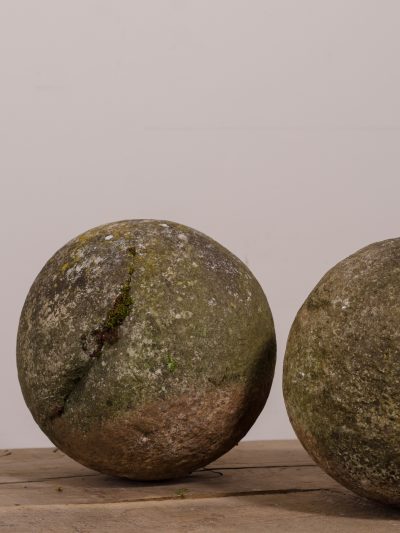 Early Carved Limestone Balls