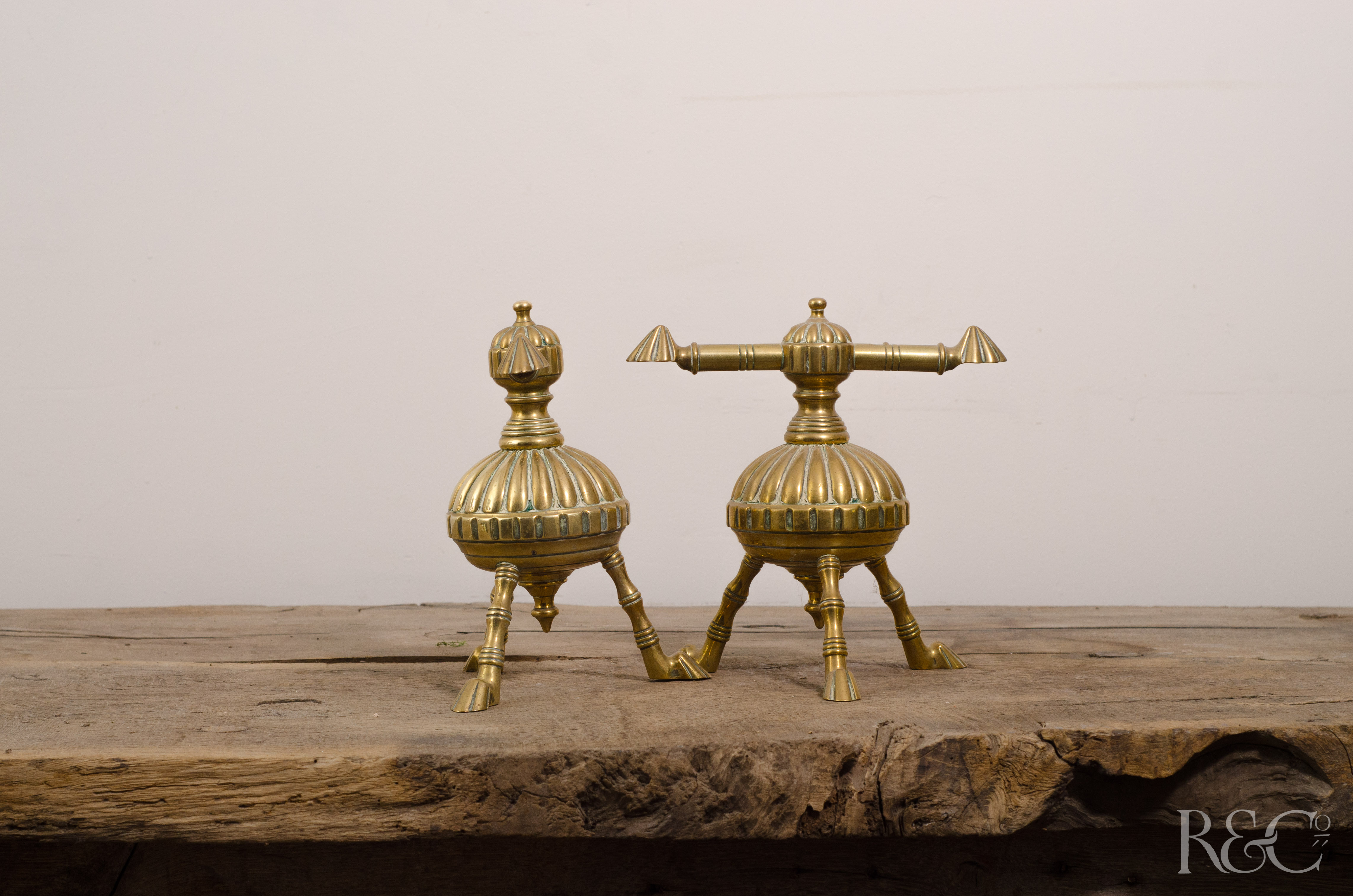 Brass Andirons