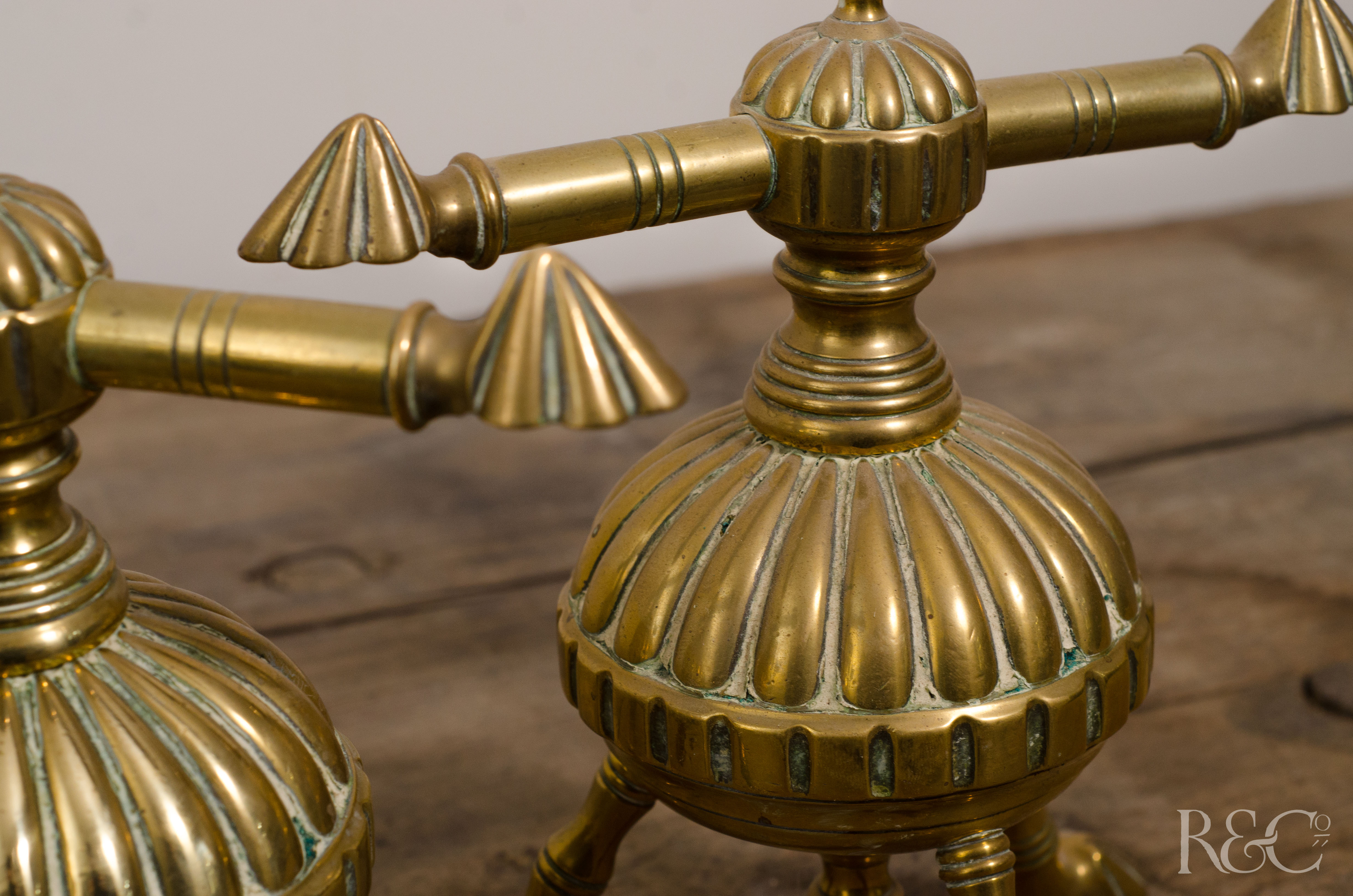 Brass Andirons