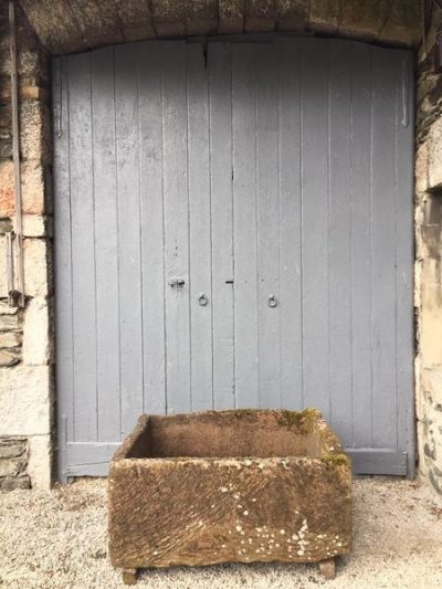 Large Reclaimed Red Sandstone Trough