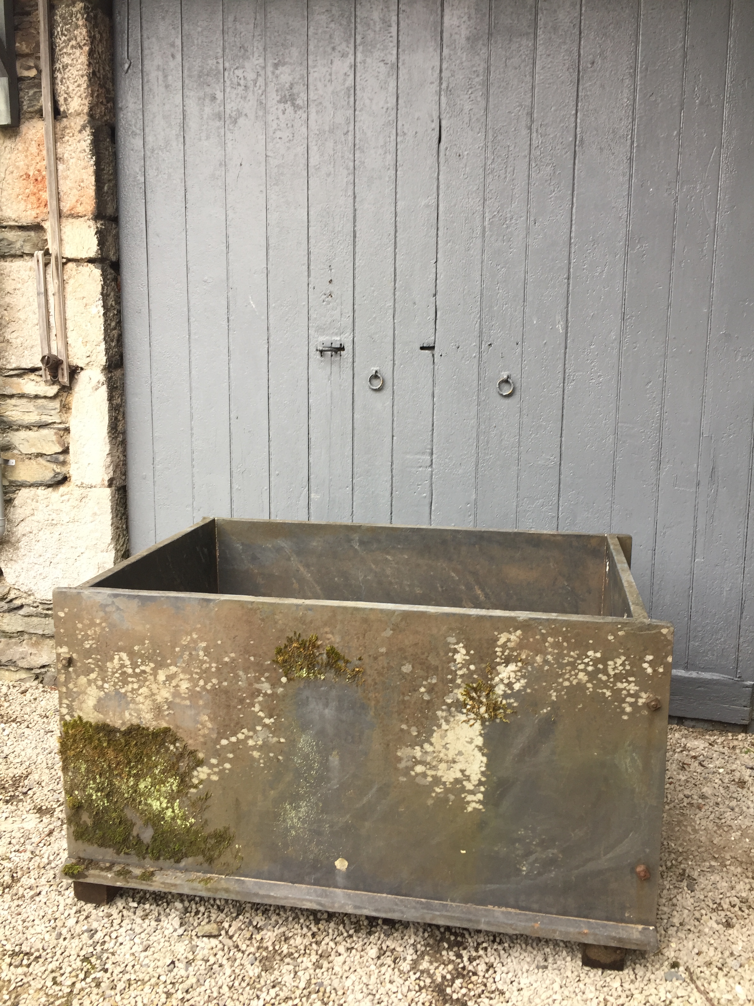 large reclaimed slate cistern