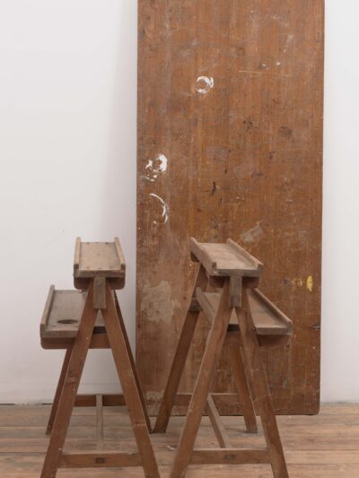 Artists Trestle Table with Easel Bases