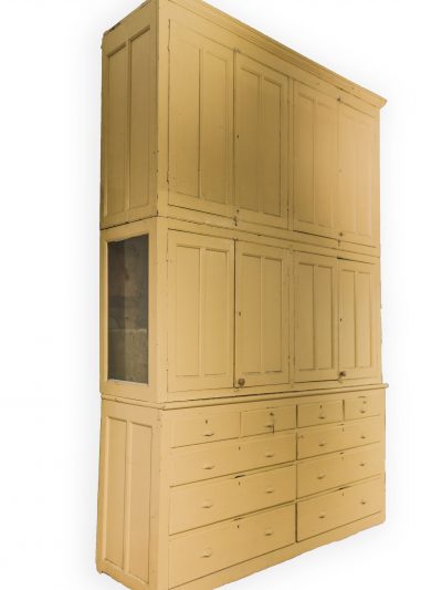 Large Antique Painted Pine House Keepers Cupboard (Sold)