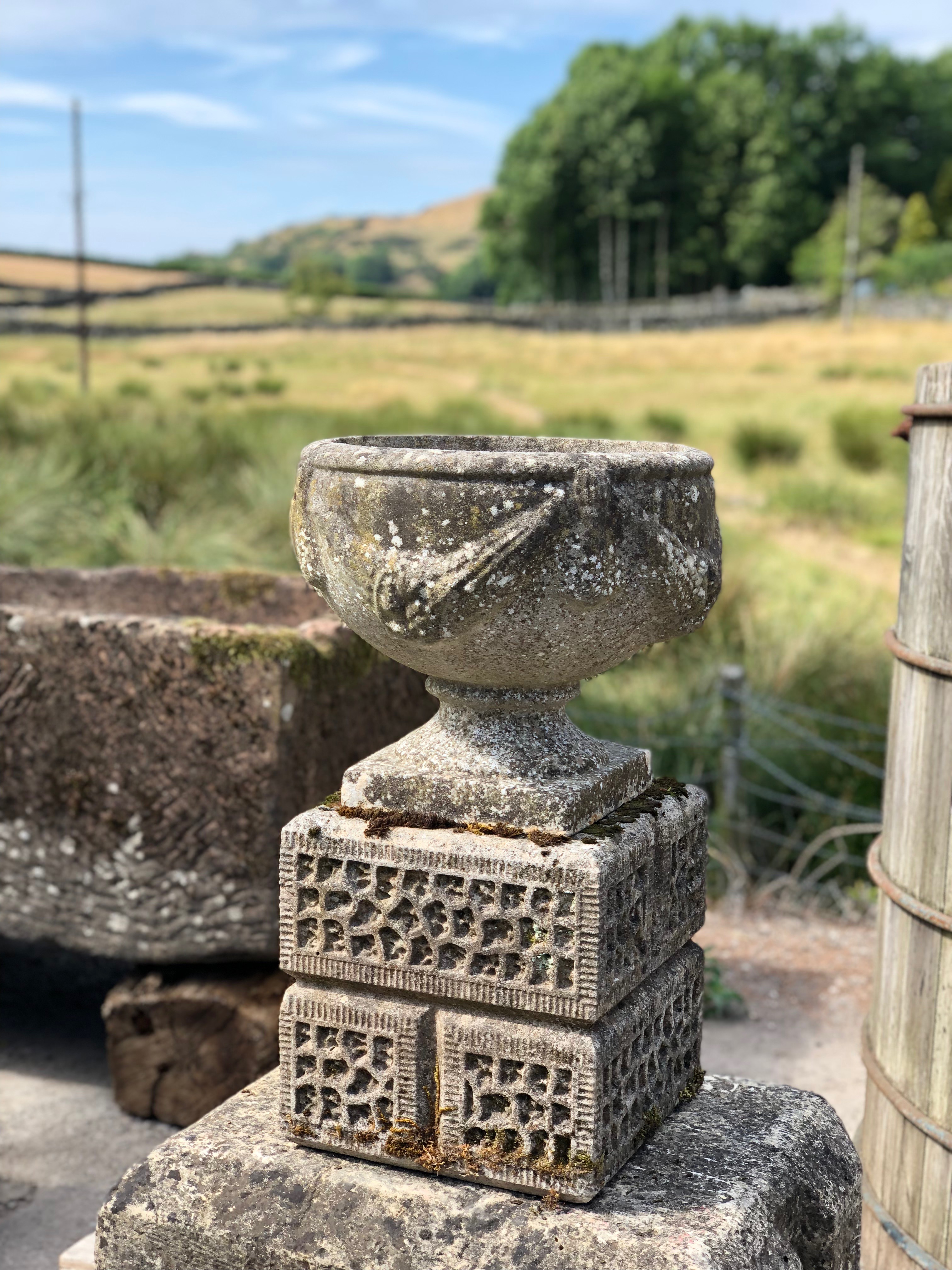 Urn on Plinth