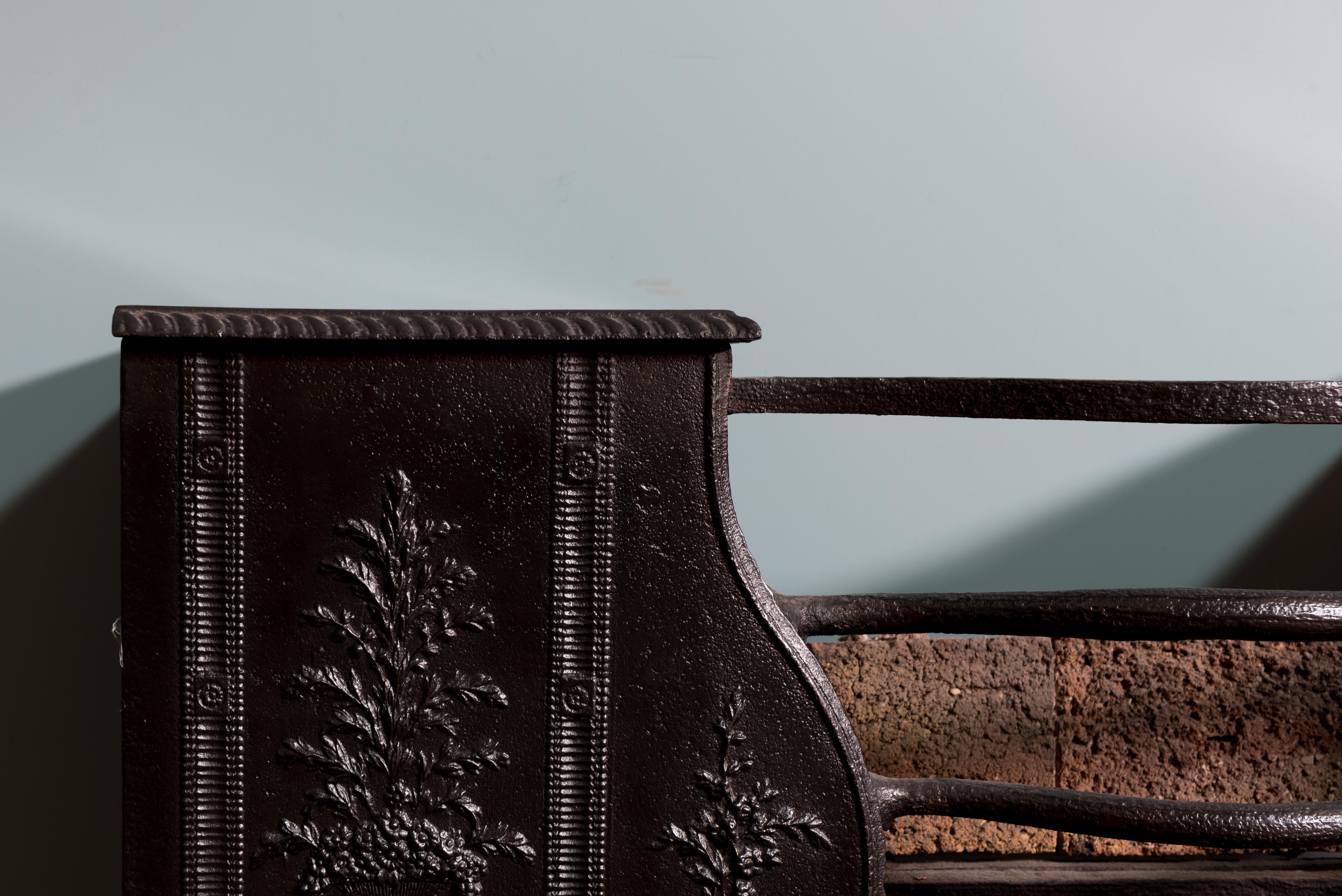 A Georgian Cast Iron Hob Grate