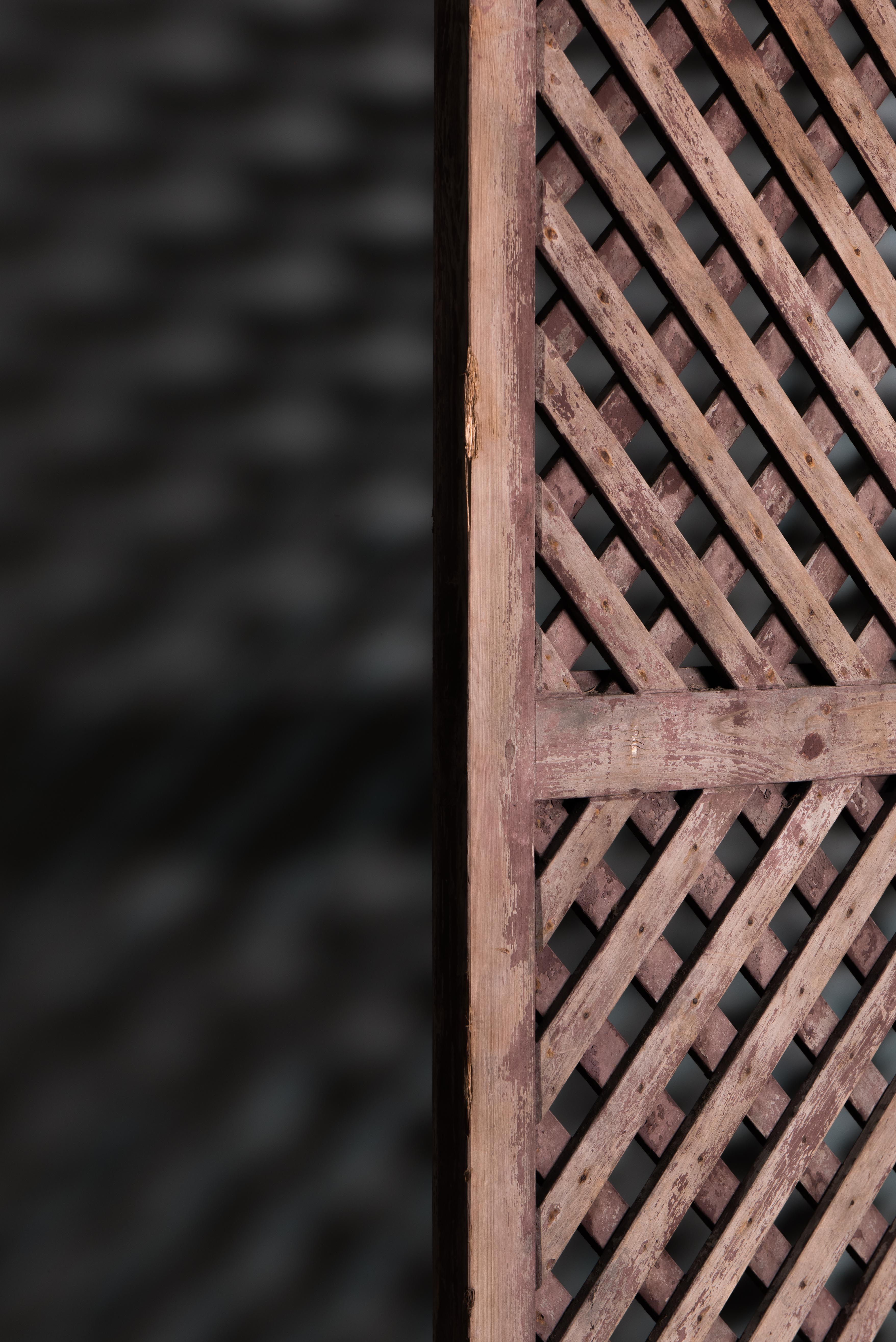 Pine Latticework Gate