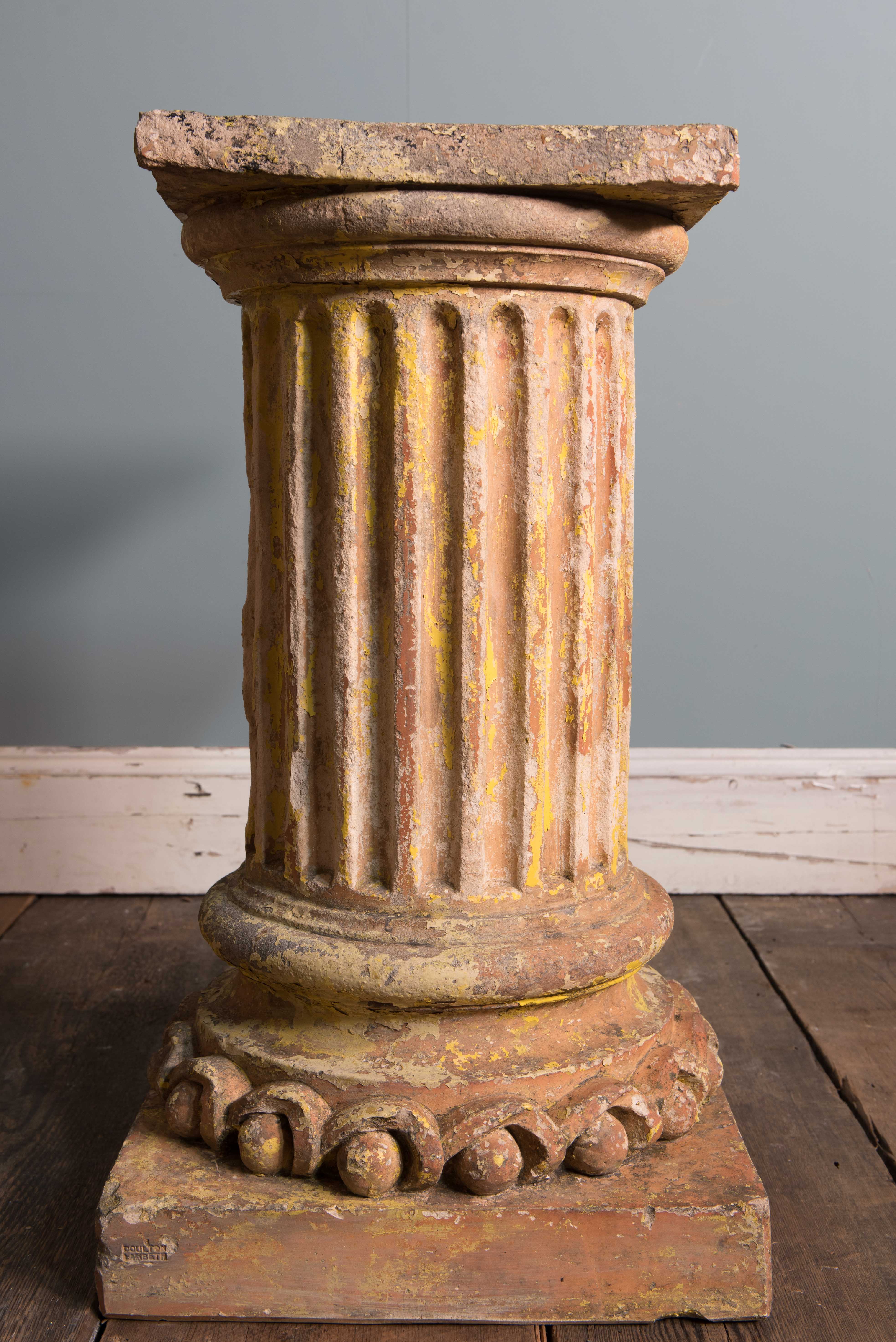 Doulton Lambeth Terracotta Pedestal Columns