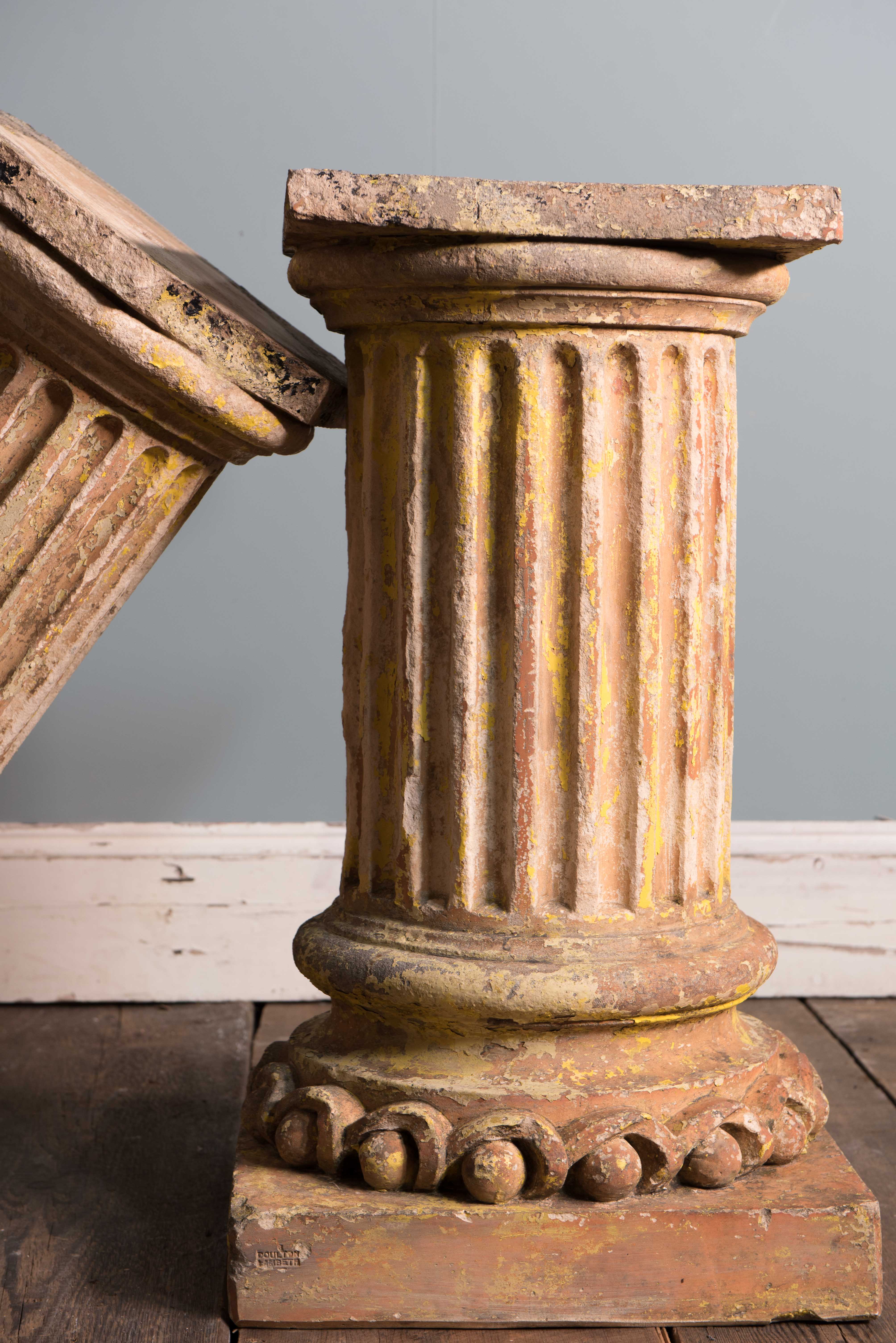 Doulton Lambeth Terracotta Pedestal Columns