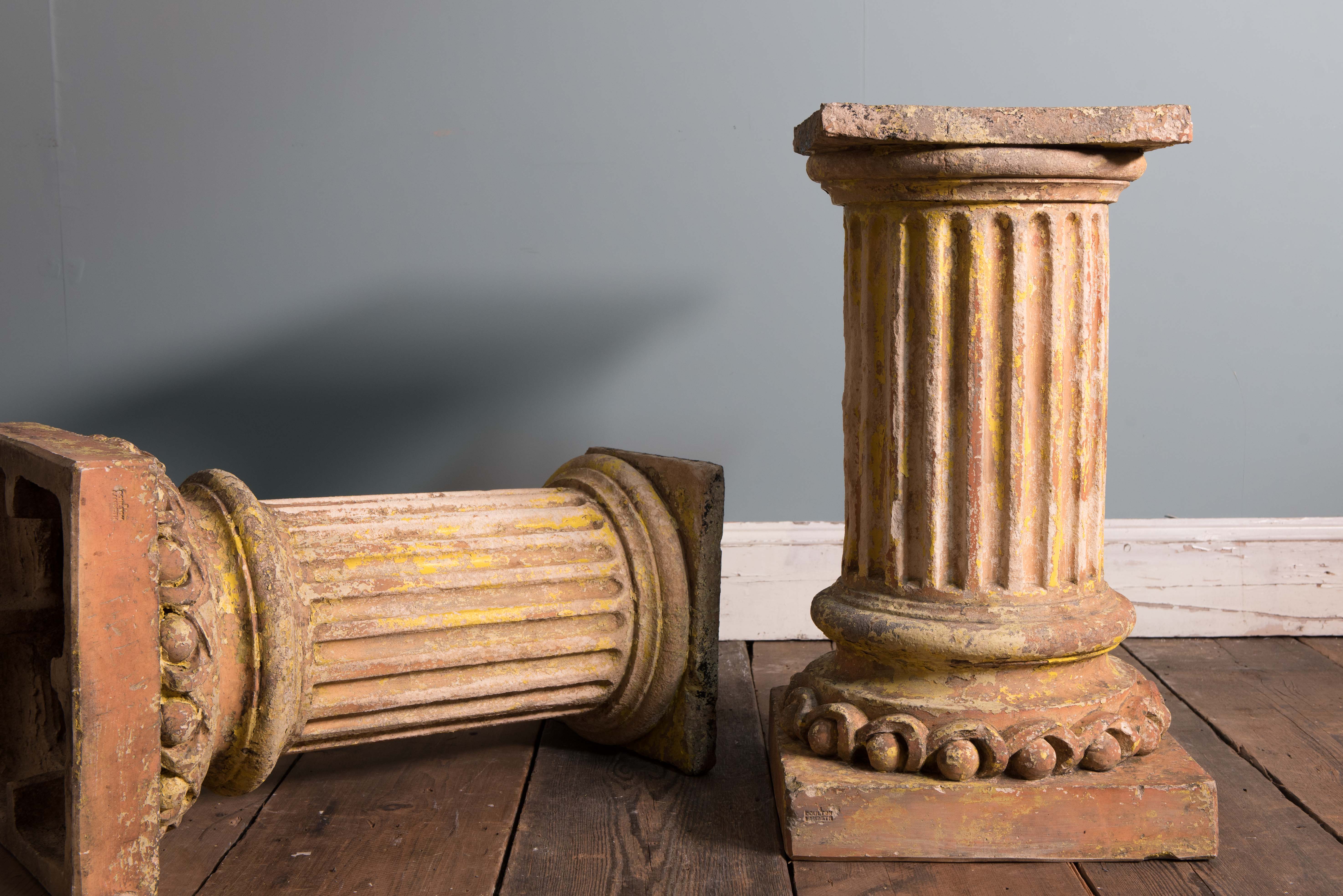 Doulton Lambeth Terracotta Pedestal Columns
