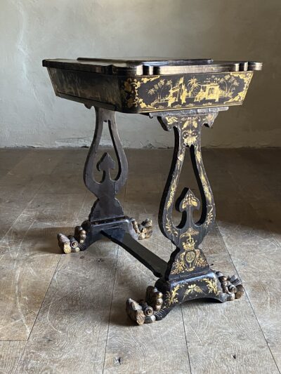 Lacquered Chinese Work Table