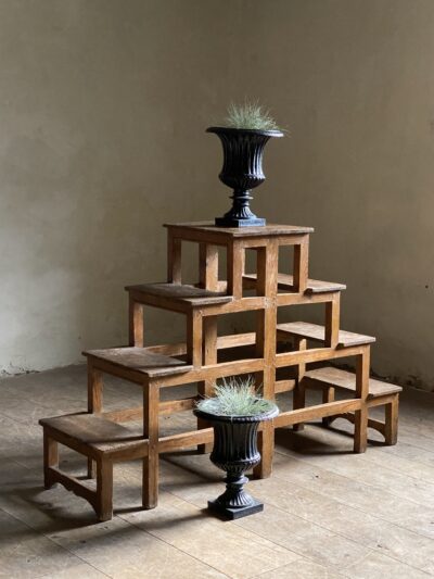 Antique double sided library steps