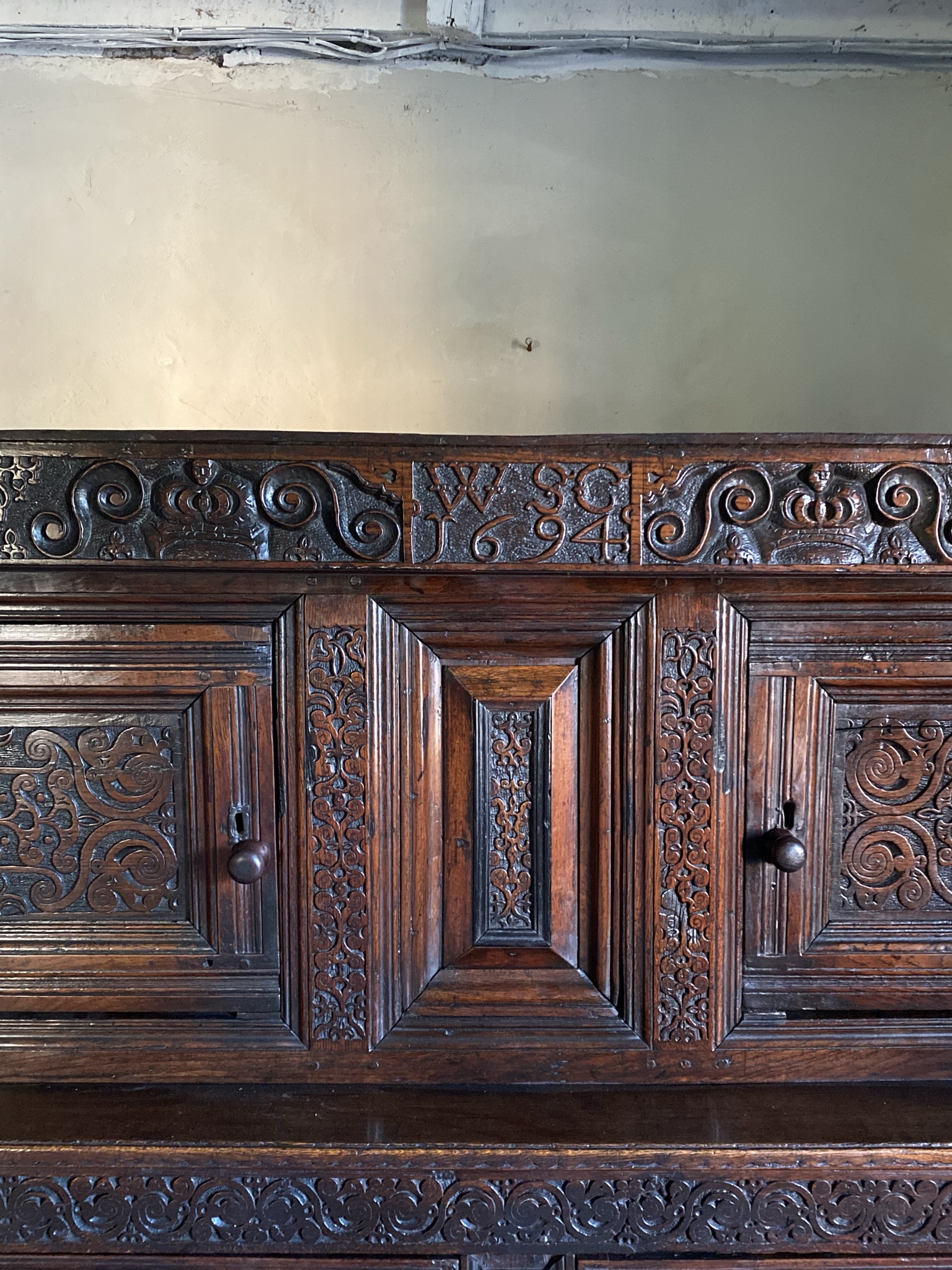 17thC Oak Court Cupboard (Sold) - Image 9