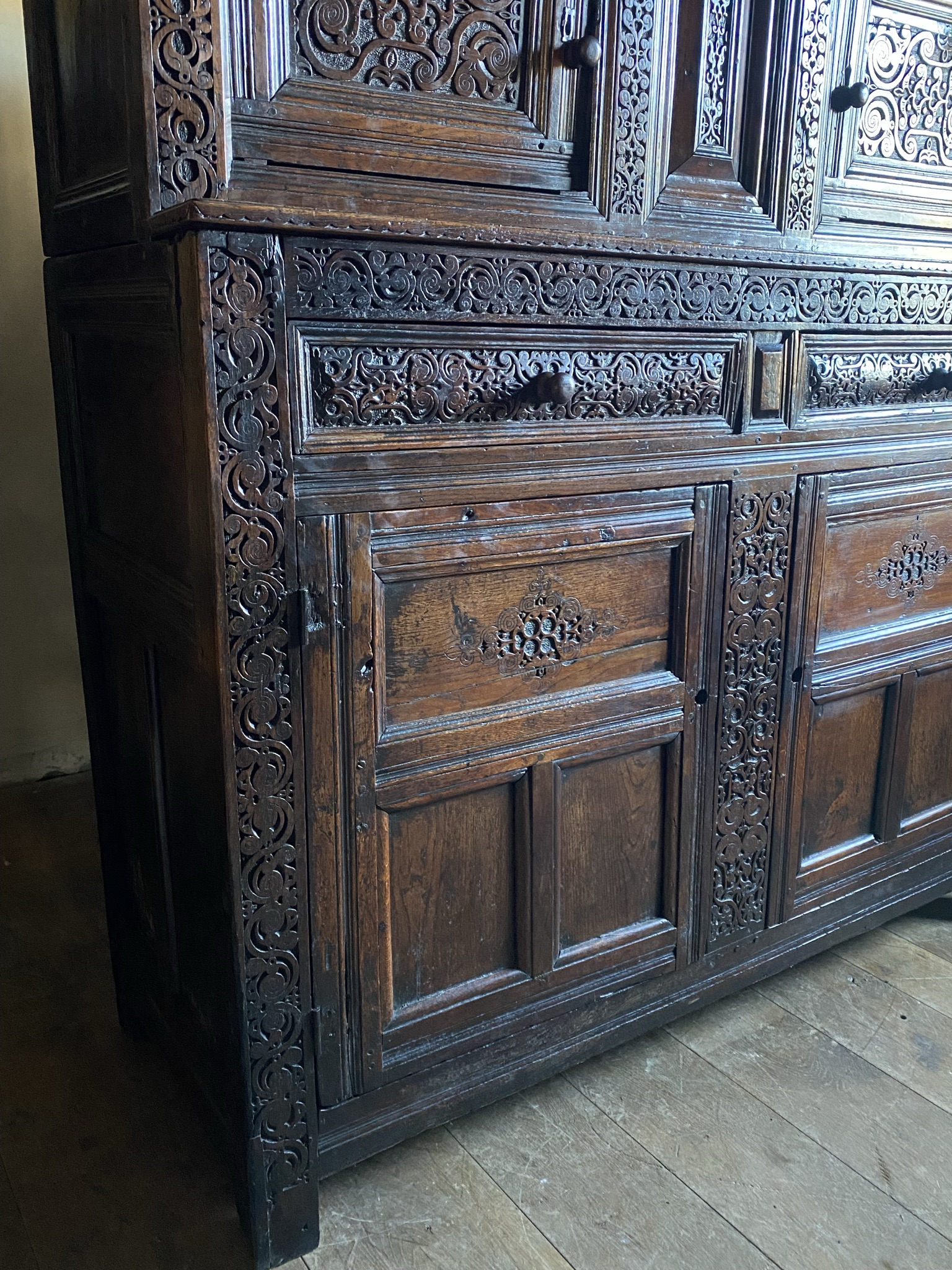 17thC Oak Court Cupboard (Sold) - Image 7