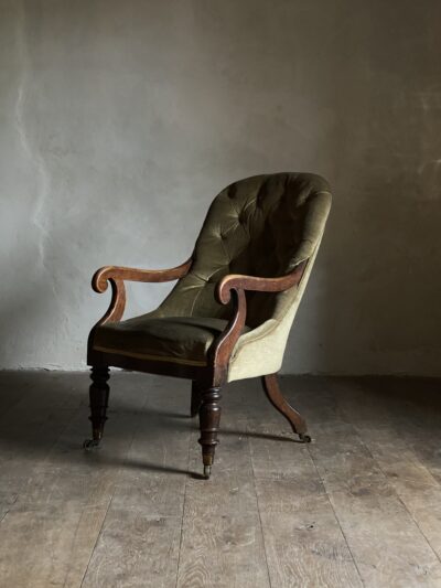 Regency Faux Rosewood Library Chair (Sold)