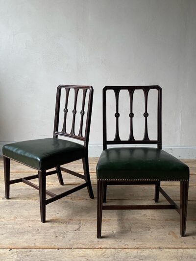 19thC Mahogany side chairs