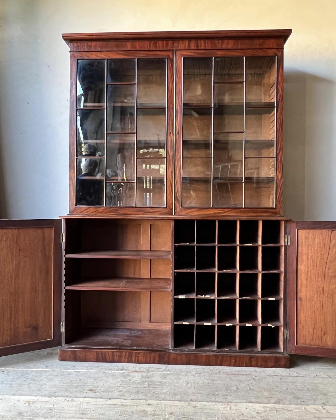 Glazed Mahogany Library Bookcase (Sold) - Image 3