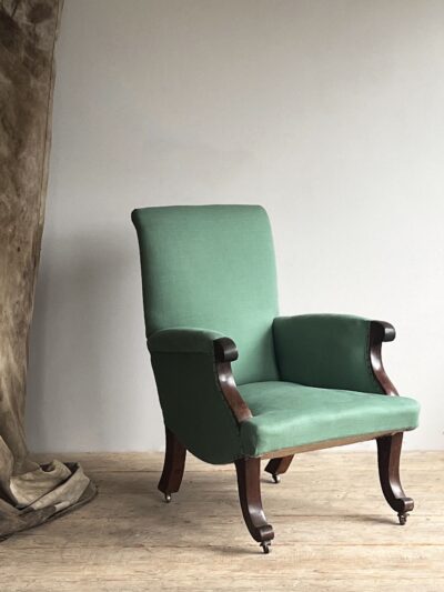 Regency upholstered armchair