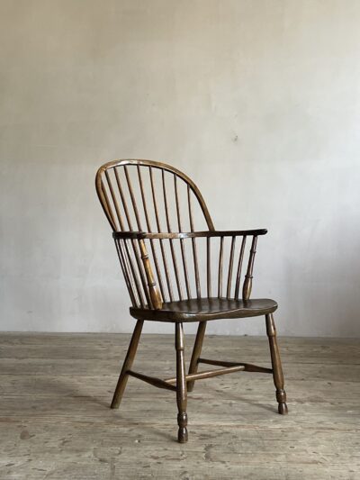 18thC Westcountry stick back Windsor chair.