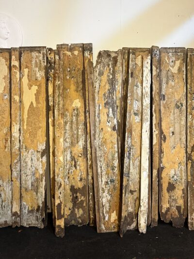 17thC Elm plank and muntin screen