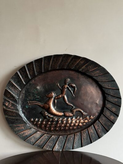 Art nouveau copper charger