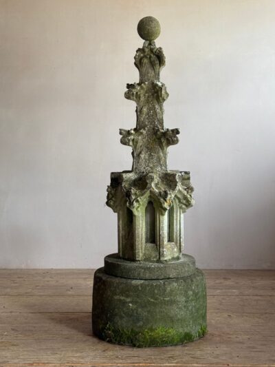 18thC limestone spire