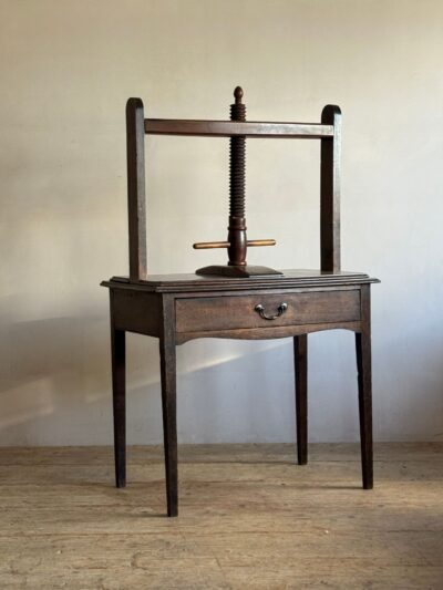 Georgian oak book press table