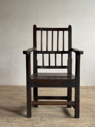 18thC Welsh oak armchair