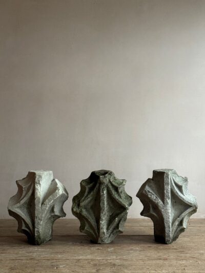 Limestone tracery fragments