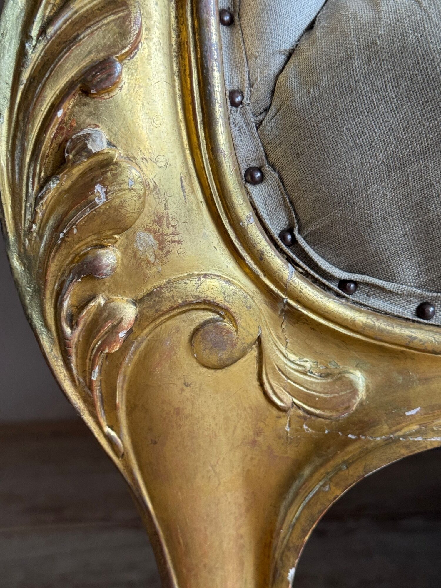 George III Giltwood Sofa - Image 12