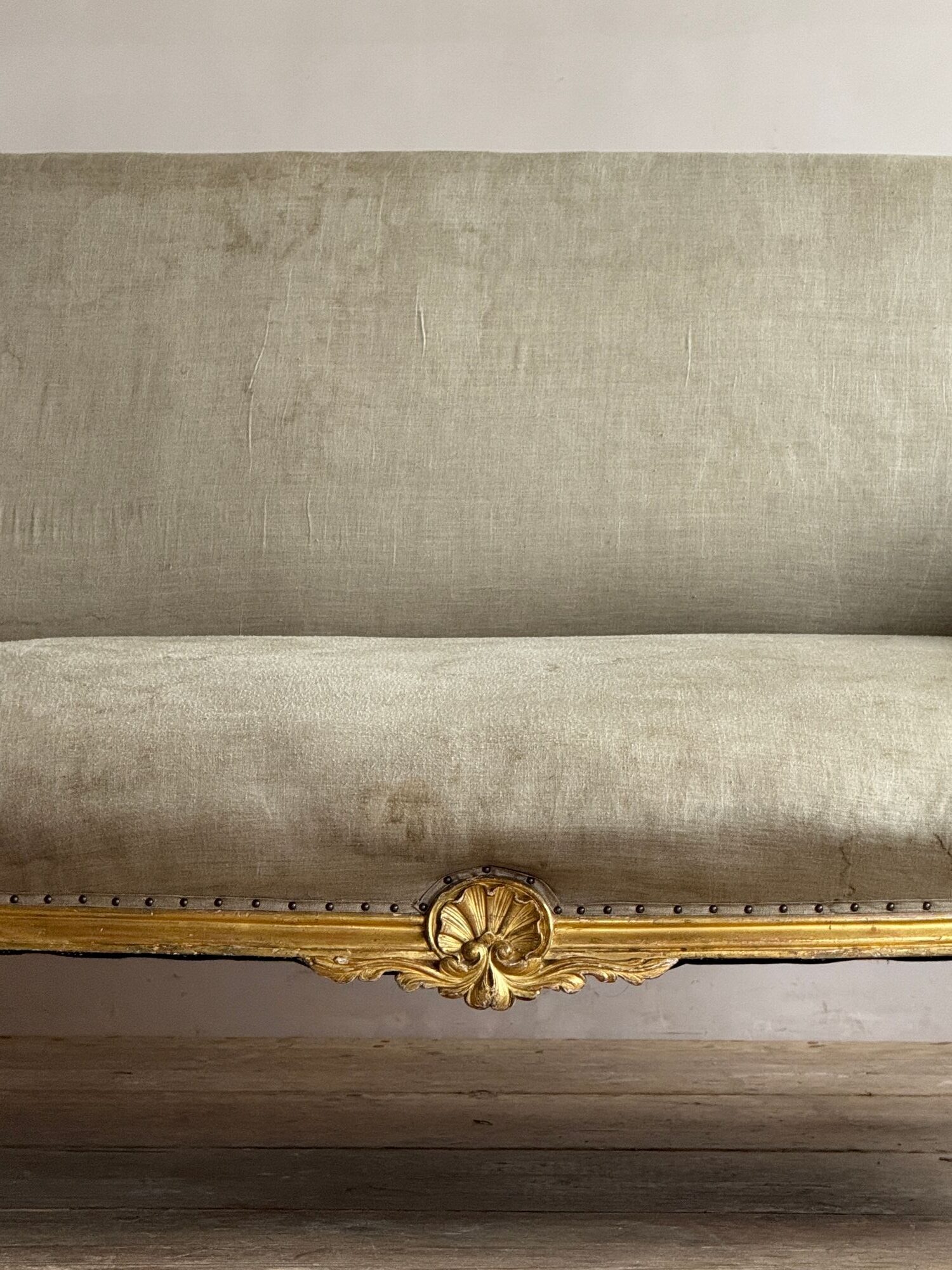 George III Giltwood Sofa - Image 4