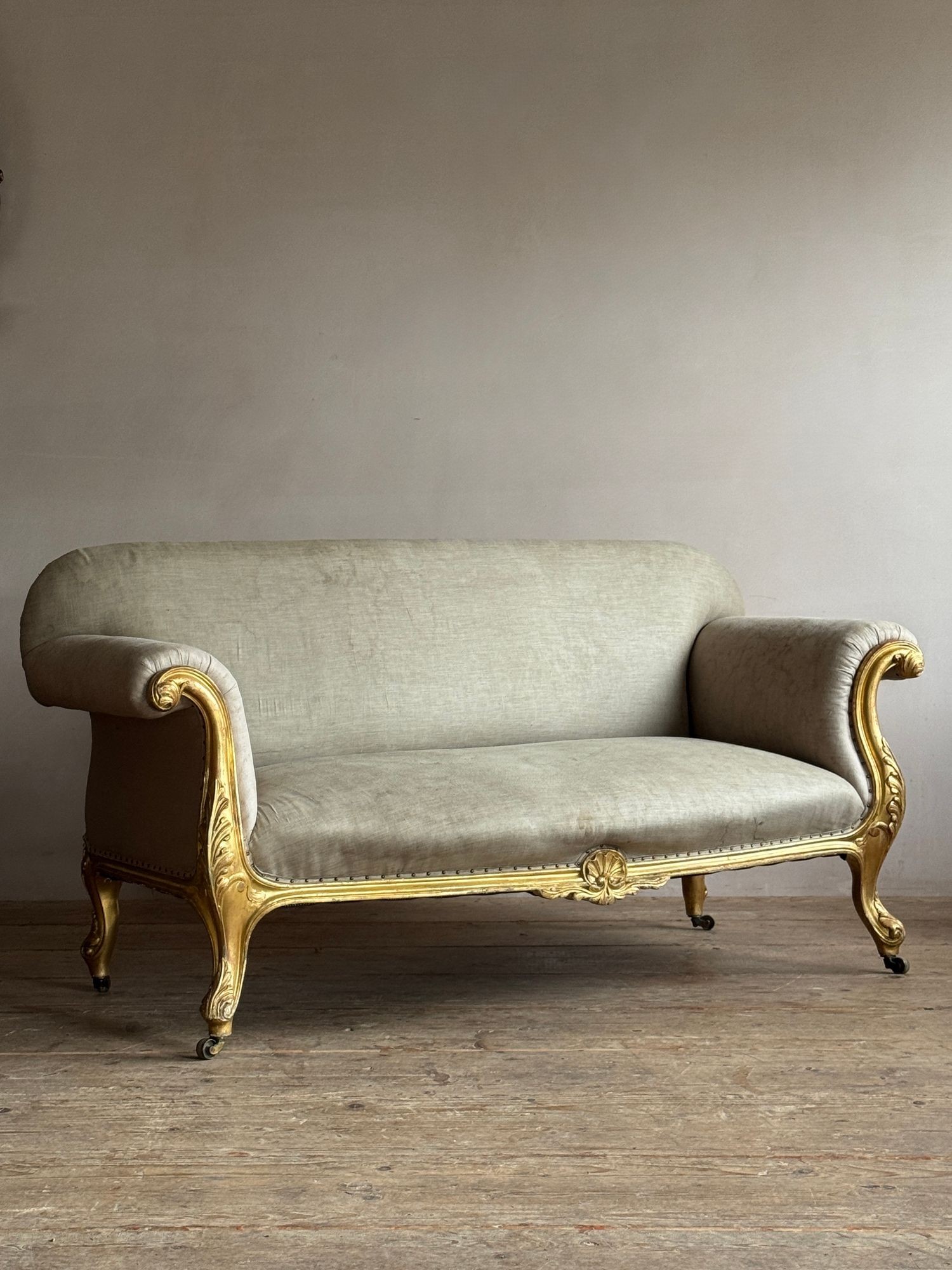 George III Giltwood Sofa - Image 5