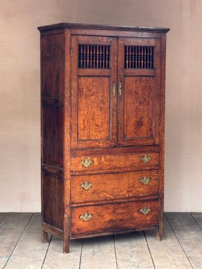 Georgian Oak Bread & Cheese Cupboard