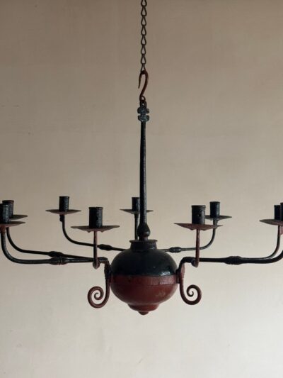 Iron 9 arm candelabra