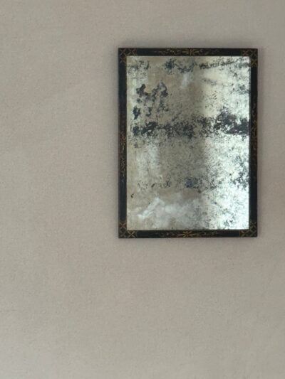 Small Edwardian Japanned Mirror