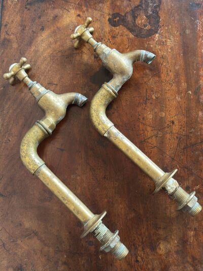 Brass bib taps on standpipe
